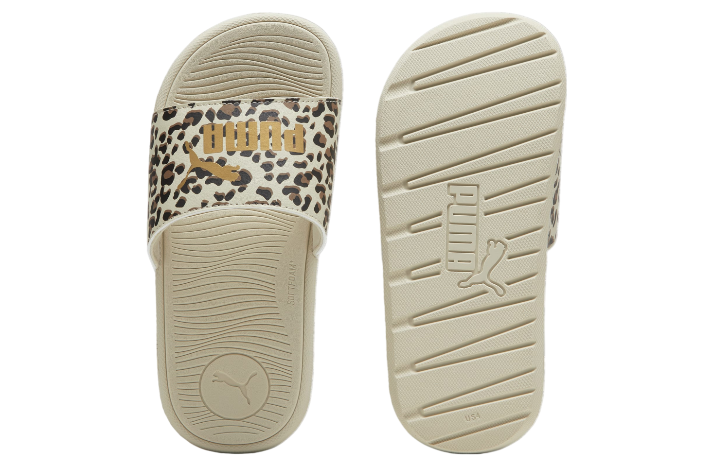 Puma Cool Cat 2.0 Animal GS Slides Desert Dust / Gold