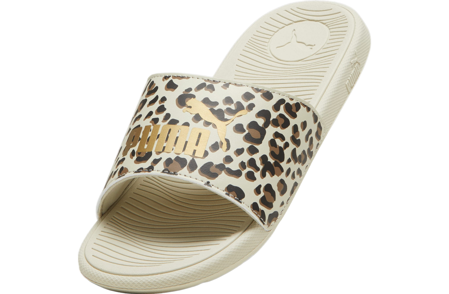 Puma Cool Cat 2.0 Animal GS Slides Desert Dust / Gold