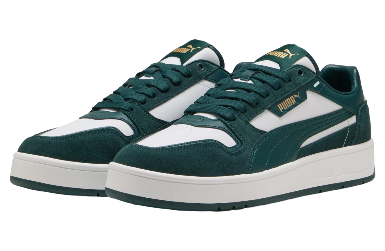 Puma Court Classic Street Suede White / Green Terrain