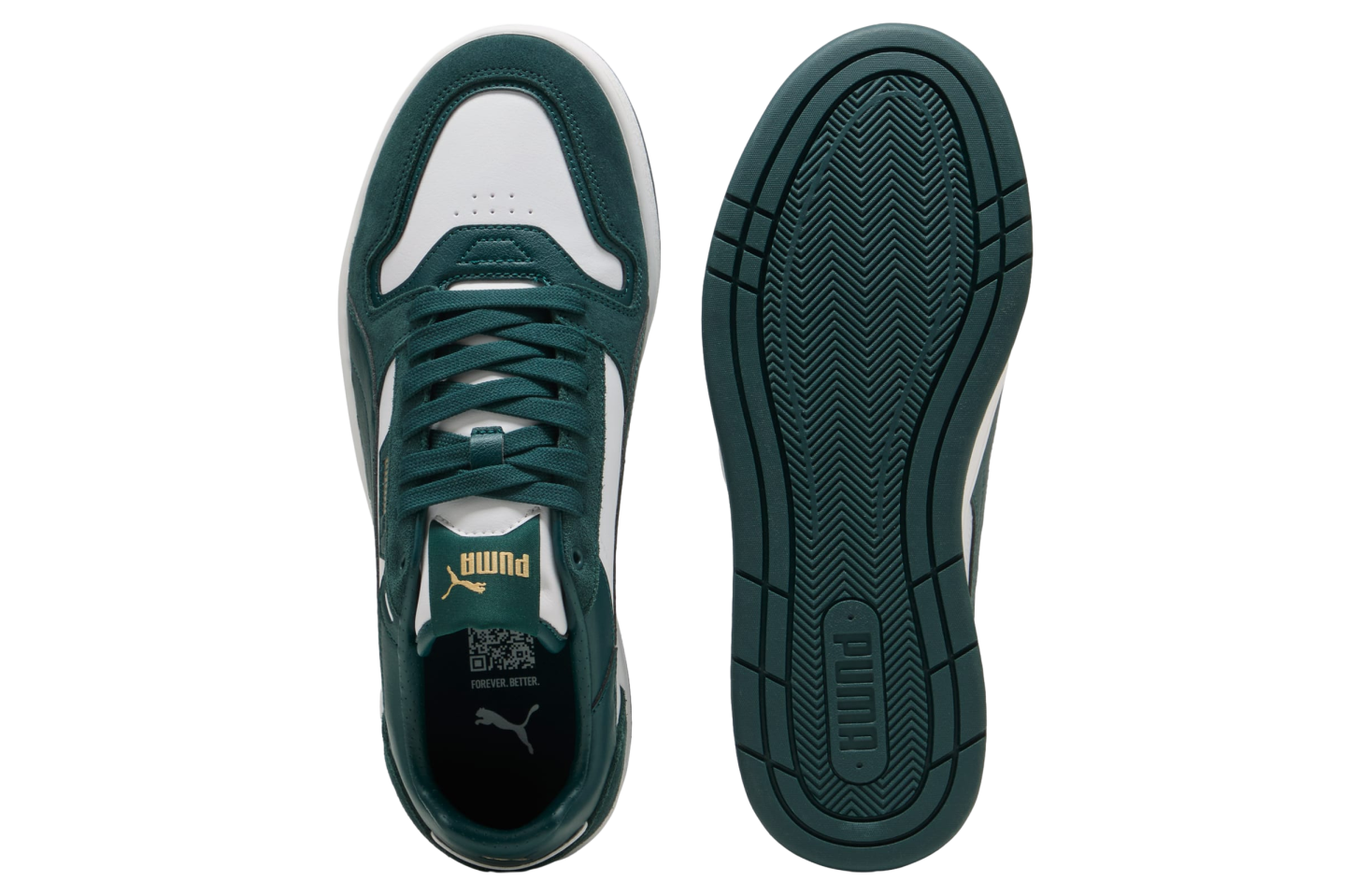 Puma Court Classic Street Suede White / Green Terrain