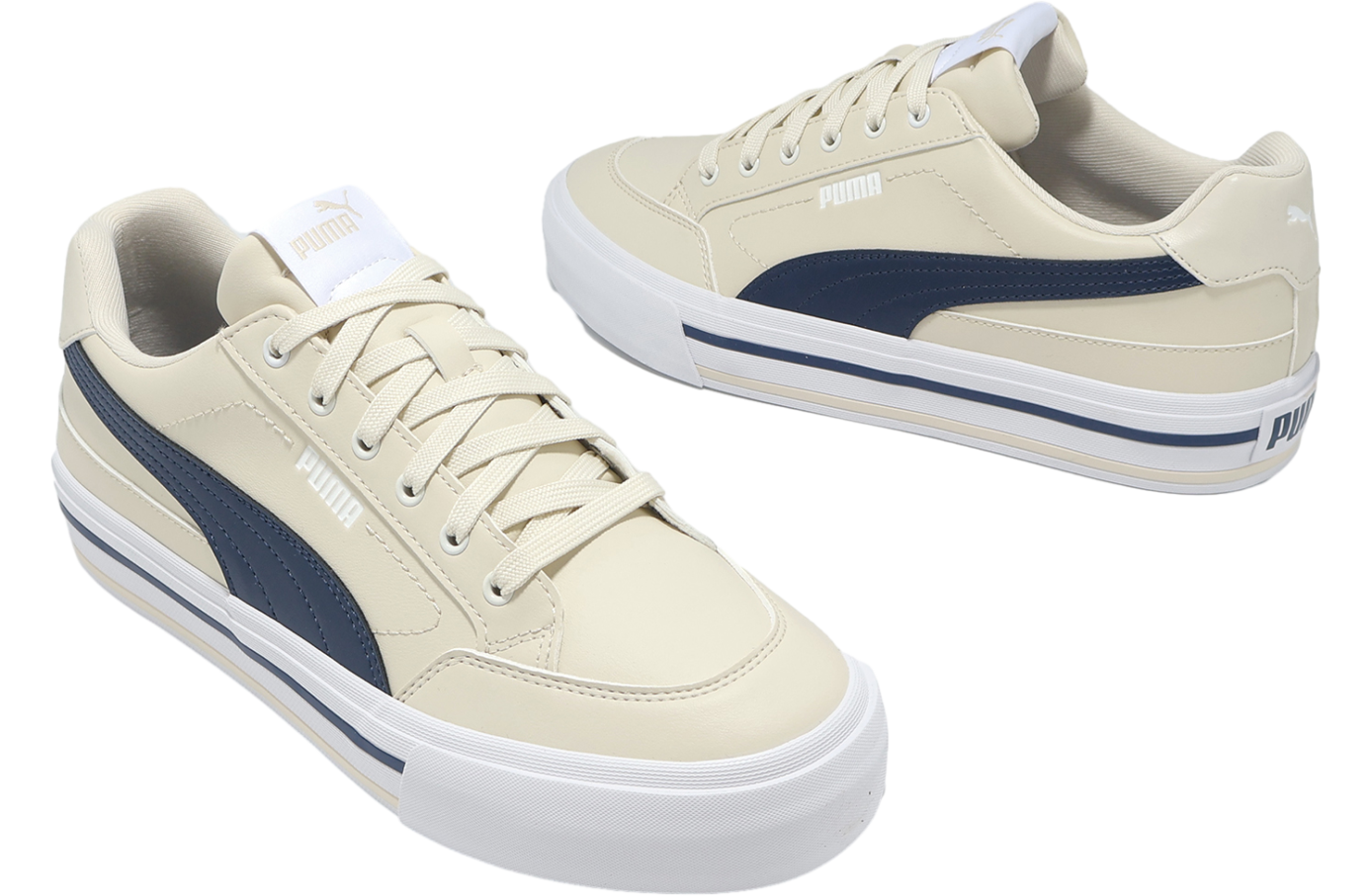 Puma Court Classic Vulc Fs Sl Ivory / Navy