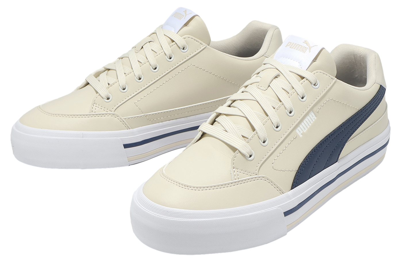 Puma Court Classic Vulc Fs Sl Ivory / Navy