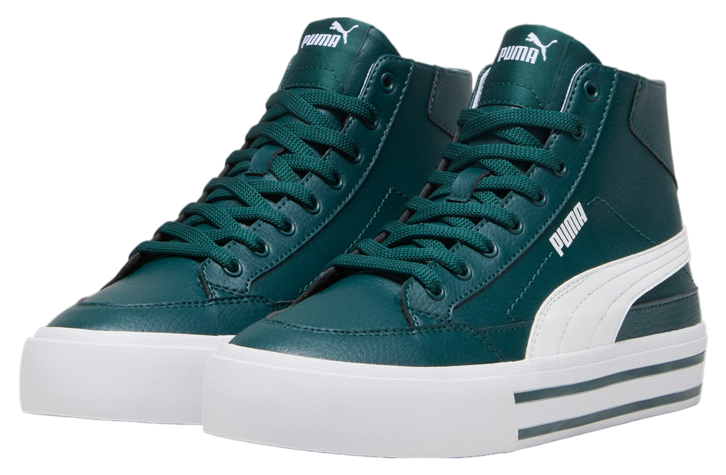 Puma Court Classic Vulc Mid Dark Myrtle / White