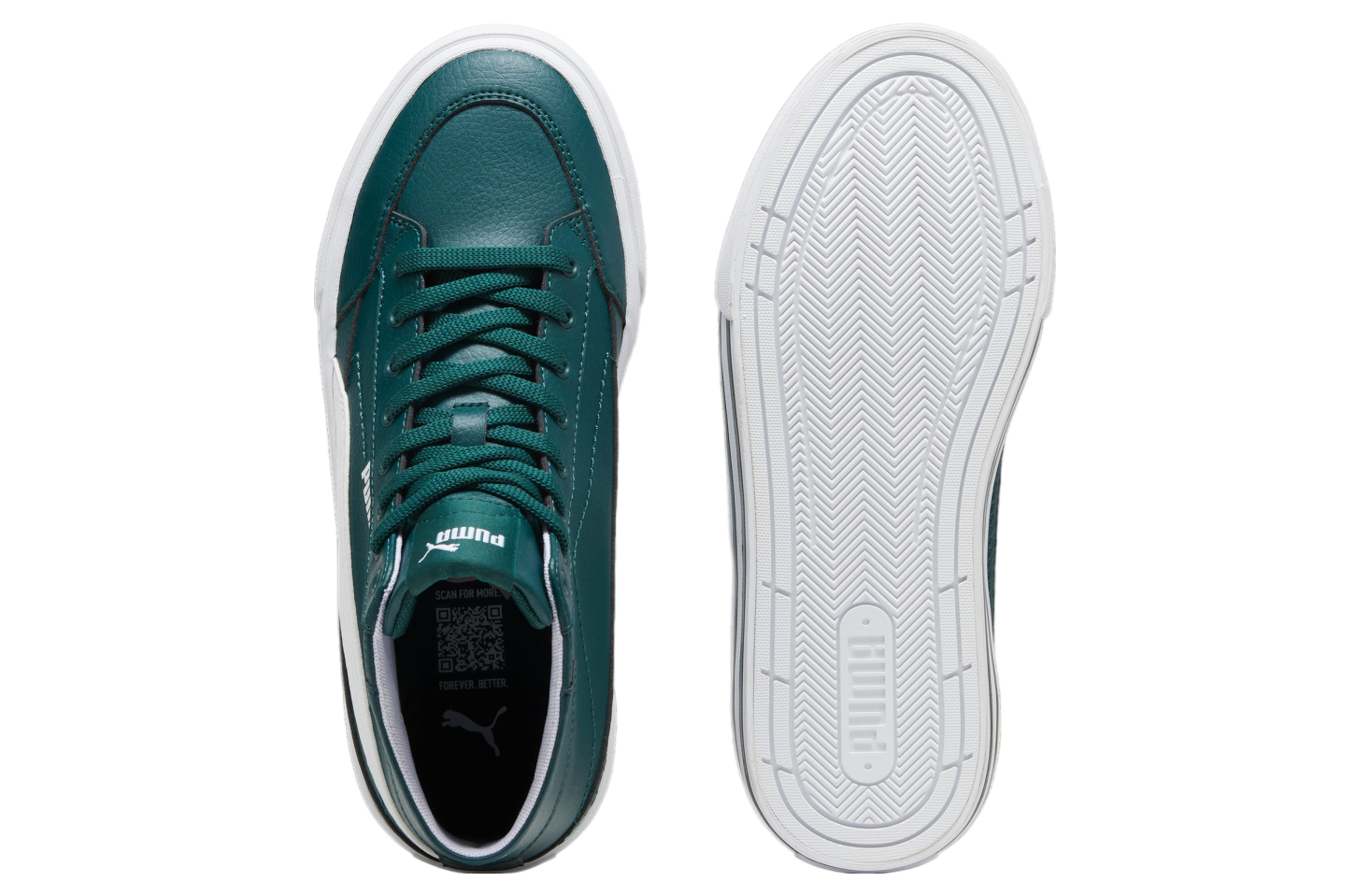 Puma Court Classic Vulc Mid Dark Myrtle / White