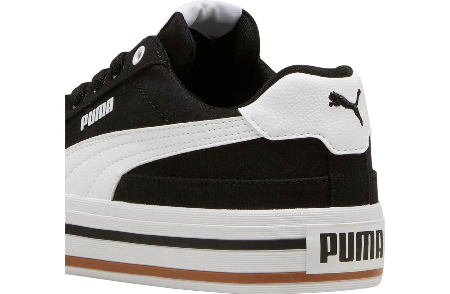 Puma Court Classic Vulcanized Formstrip Big Kids Black / White