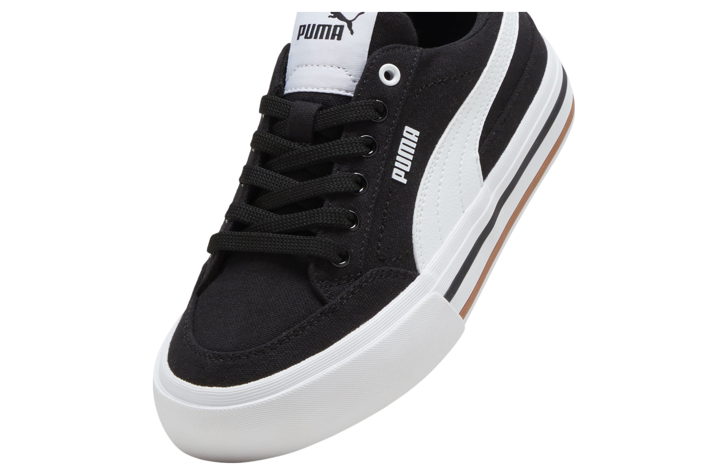 Puma Court Classic Vulcanized Formstrip Big Kids Black / White