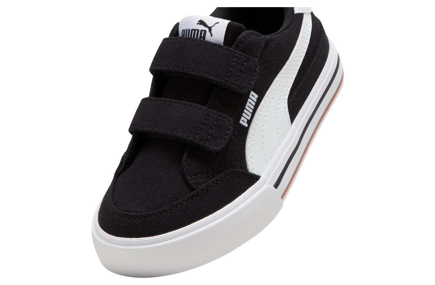 Puma Court Classic Vulcanized Formstrip Little Kids Black / White