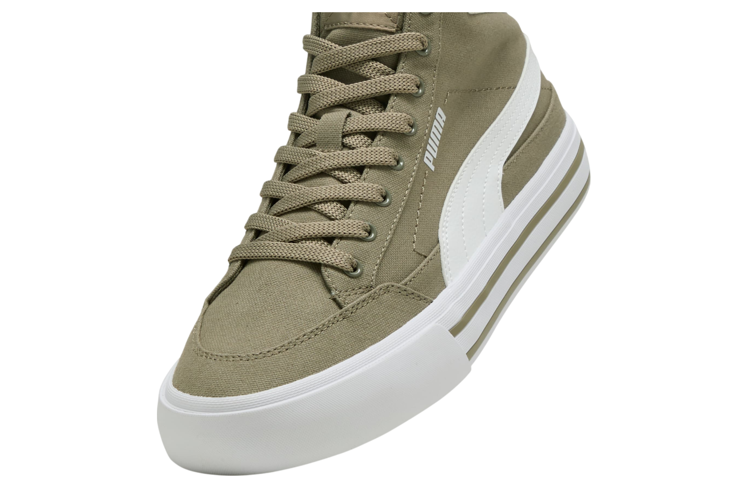 Puma Court Classic Vulcanized Formstrip Velvet Moss / White