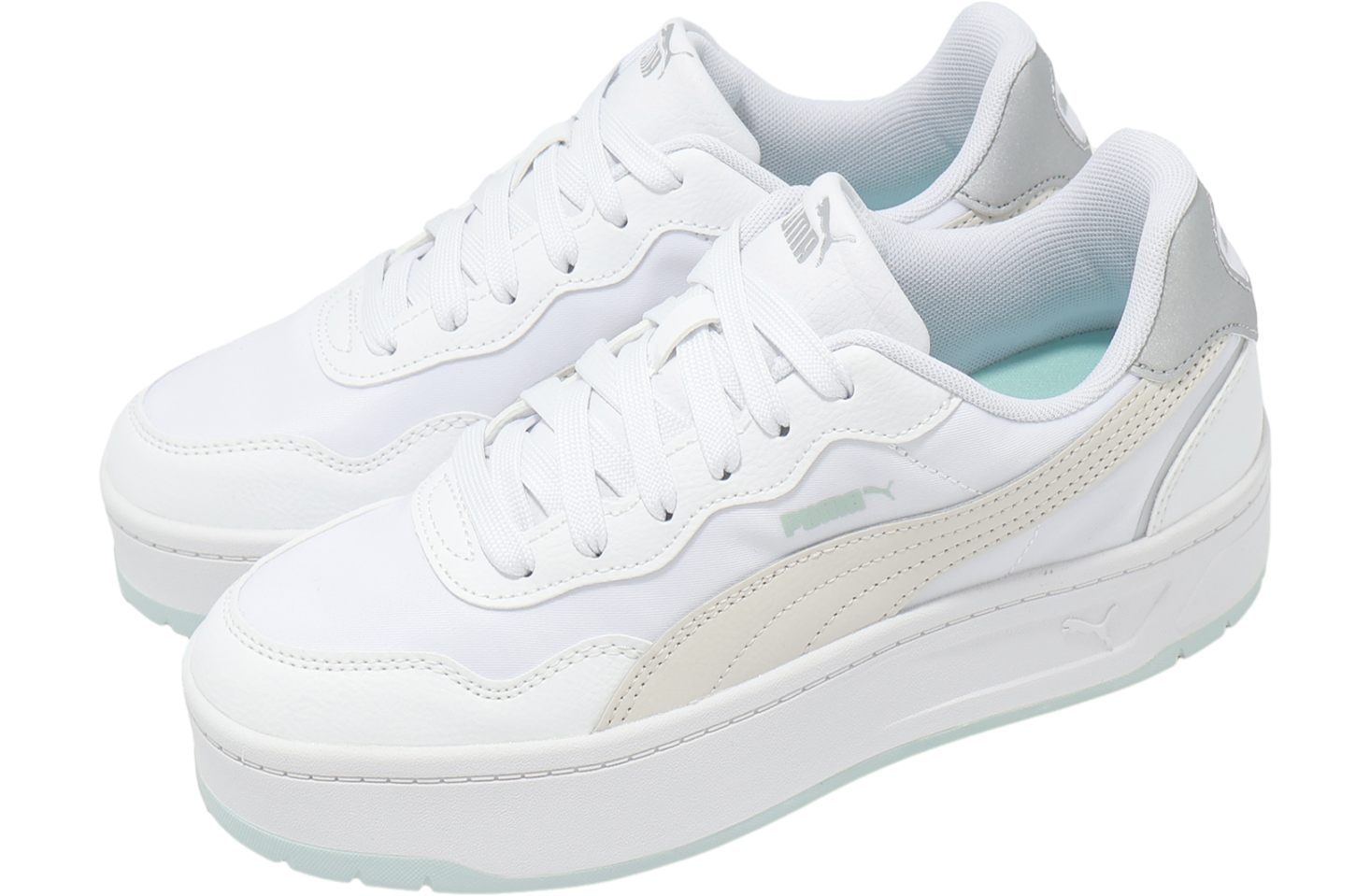 Puma Court Lally Skye Aqua Metal WMNS White / Green