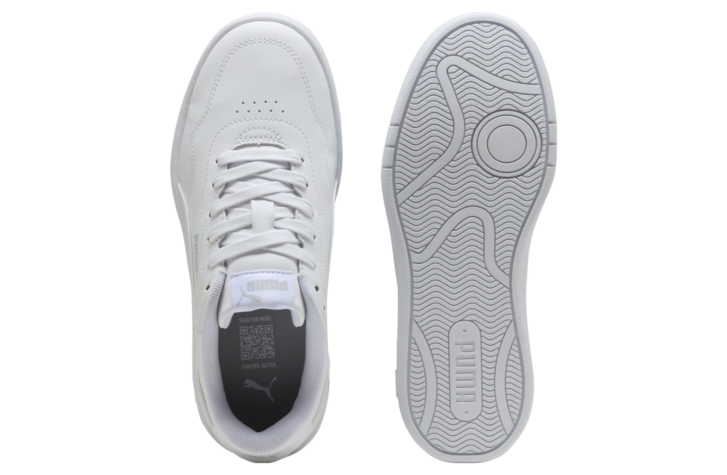 Puma Court Lally Wmns White / Cool Light Gray