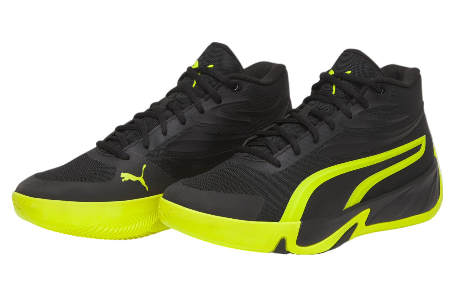 Puma Court Pro Black / Electric Lime