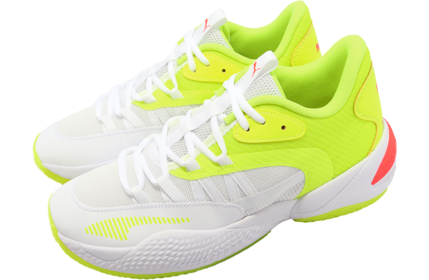 Qoo　0731 Puma Court Rider 2.0 Glow Stick White / Lime Squeeze - Mar