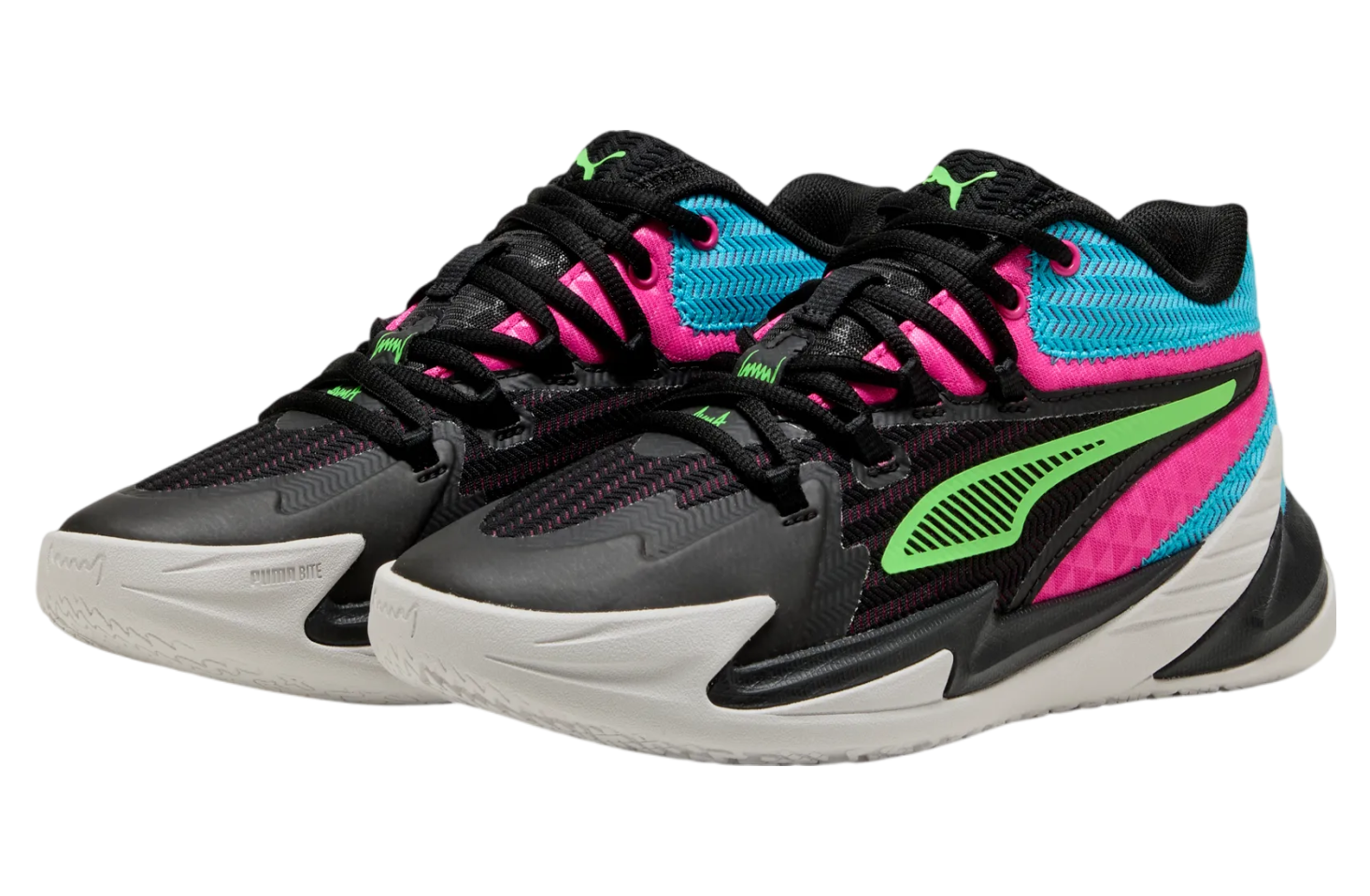 Puma Dagger GS Black / Fluro Pink Pes