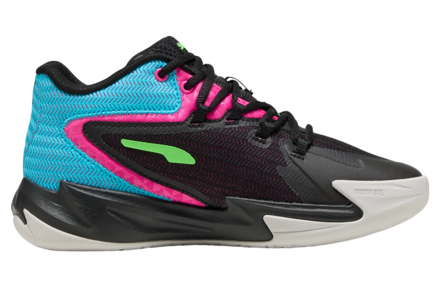 Puma Dagger GS Black / Fluro Pink Pes