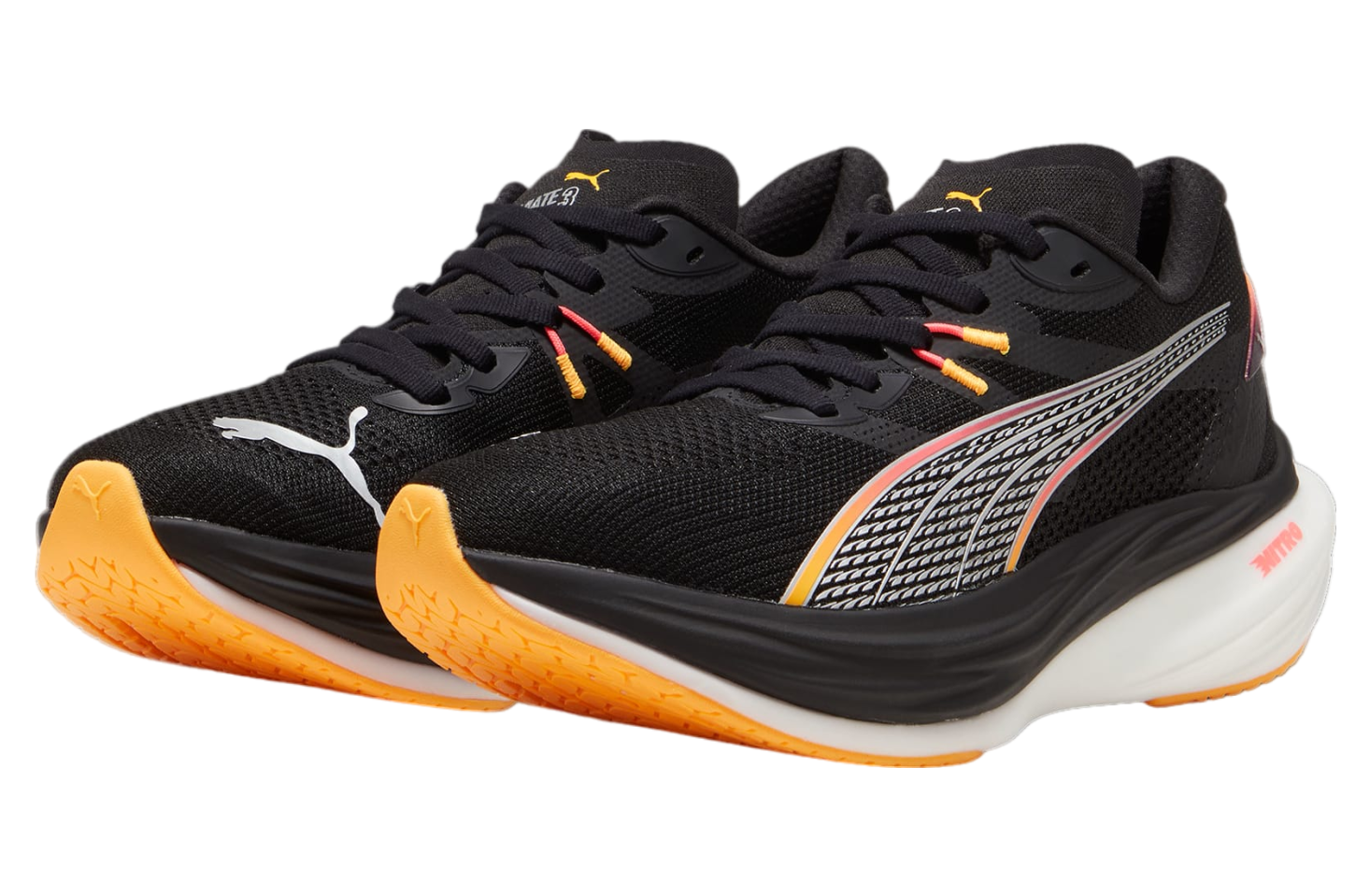 Puma Deviate Nitro 3 Black / Sun Stream