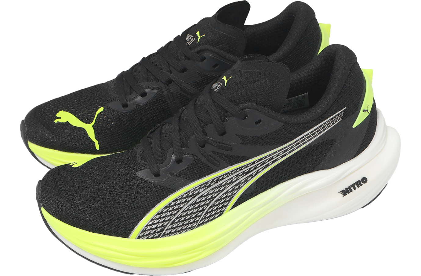 Puma Deviate Nitro 3 Black / Yellow Alert