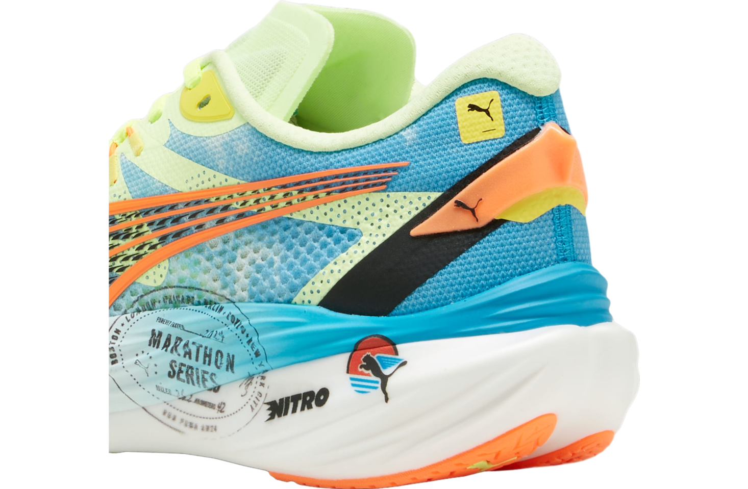 Puma Deviate Nitro 3 Marathon Series Nitro Blue / Fizzy Apple