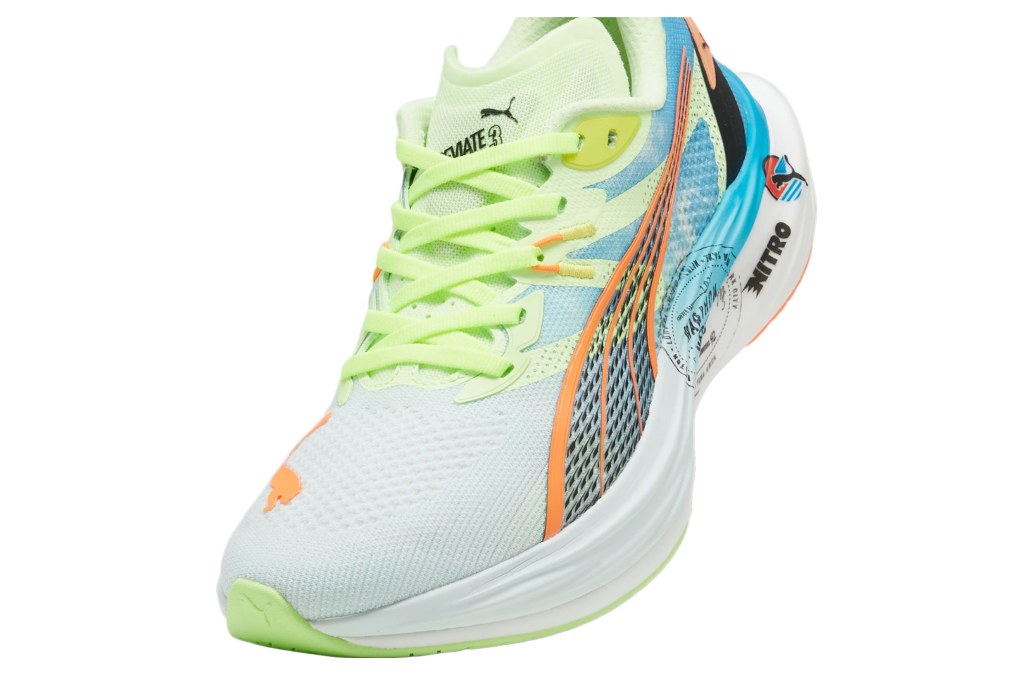 Puma Deviate Nitro 3 Marathon Series Nitro Blue / Fizzy Apple