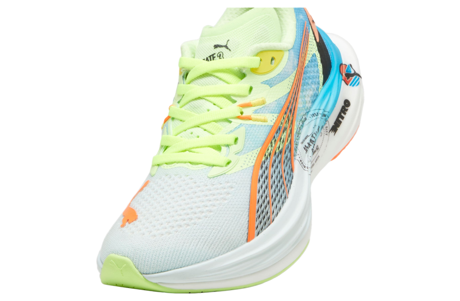 Puma Deviate Nitro 3 Marathon Series WMNS Nitro Blue / Fizzy Apple