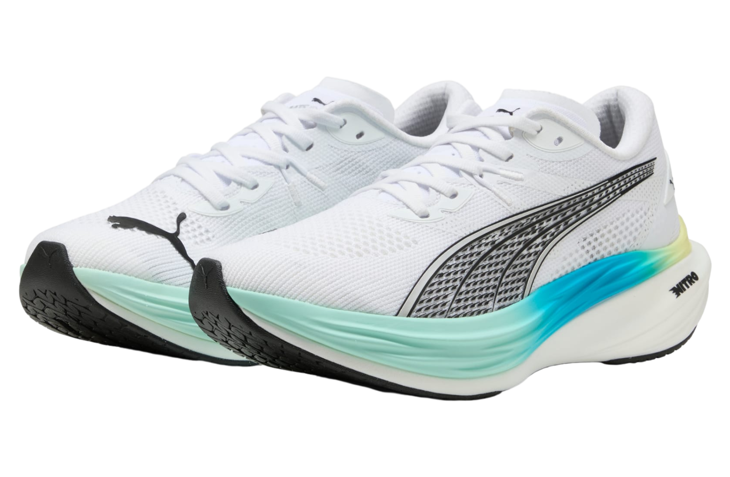 ★ PUMA★ Diviate Nitro 3 Women's White Mint 30970820 30970 Puma Women's Deviate NITRO 3 Running Shoes - Puma White/Mint