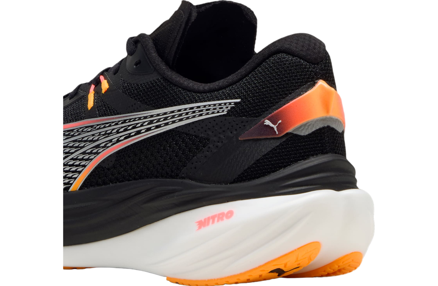 Puma Deviate Nitro 3 Wide Black / Sunset Glow