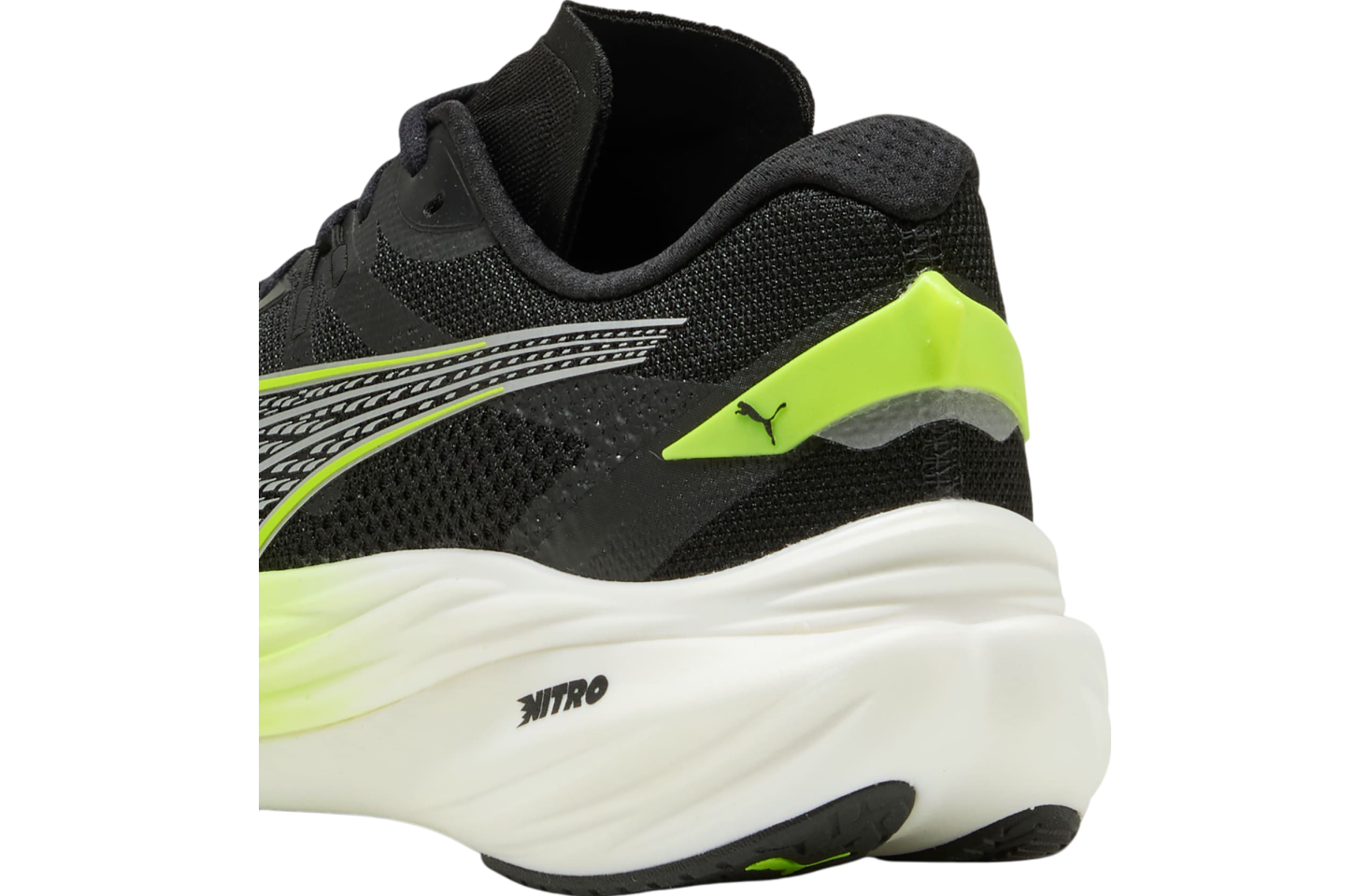 ◆PUMA◆ Diviate Nitro 3 Wide Black Yellow 37844903 378449-0 Deviate NITRO™ 3 WIDE Men's Running Shoes | PUMA