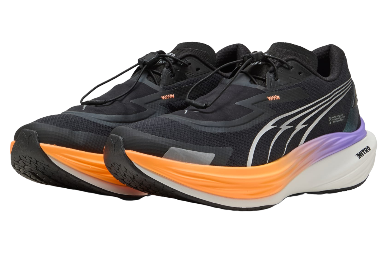 Puma Deviate Nitro 3 Winterized Black / Heat Fire