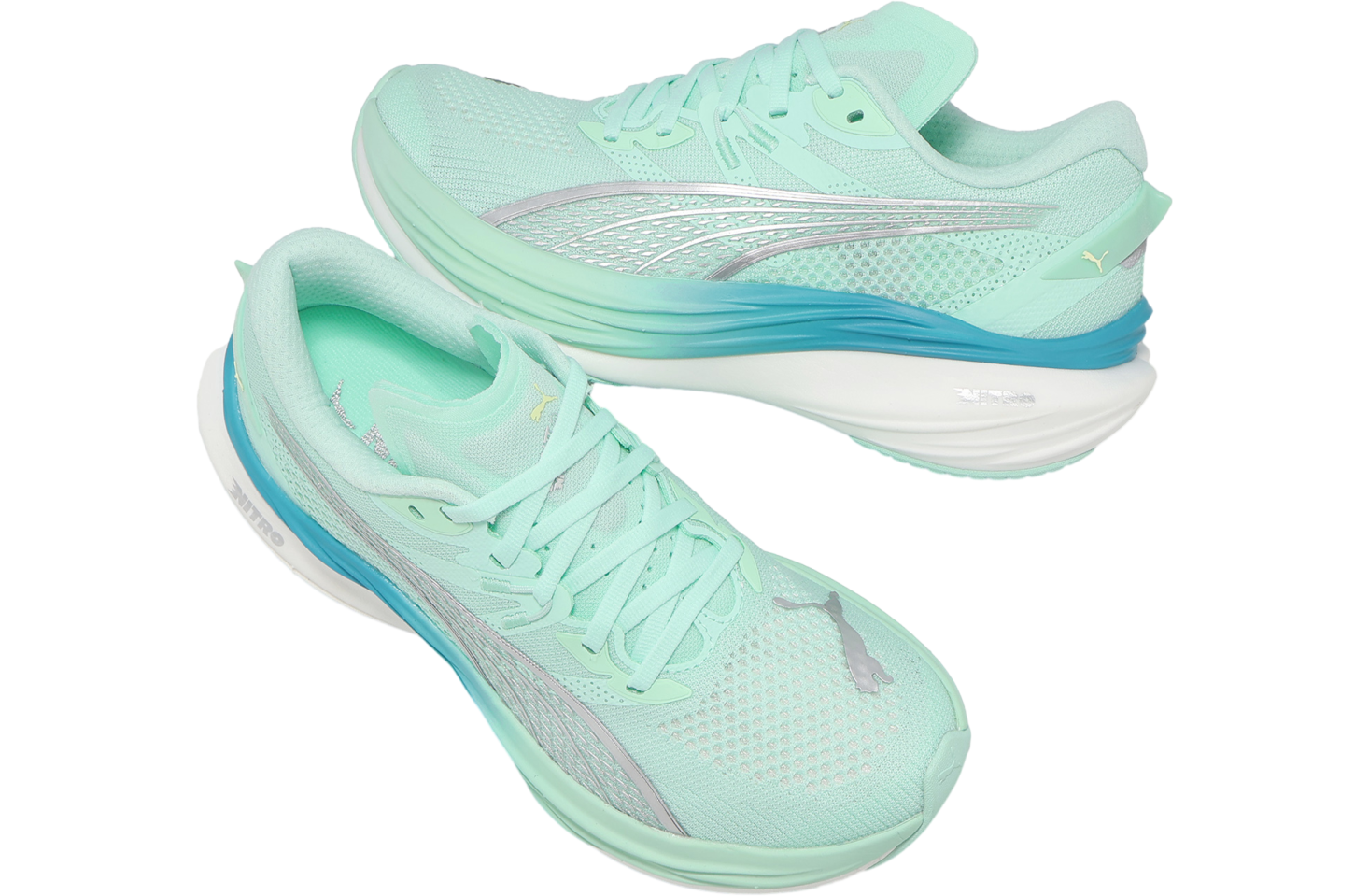 Puma Deviate Nitro 3 WMNS Mint Melt / Speed Blue - Jul 2025