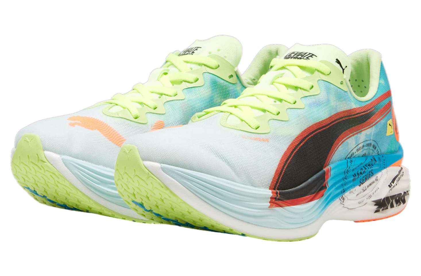 Puma Deviate Nitro Elite 3 Marathon Series Nitro Blue / Fizzy Apple