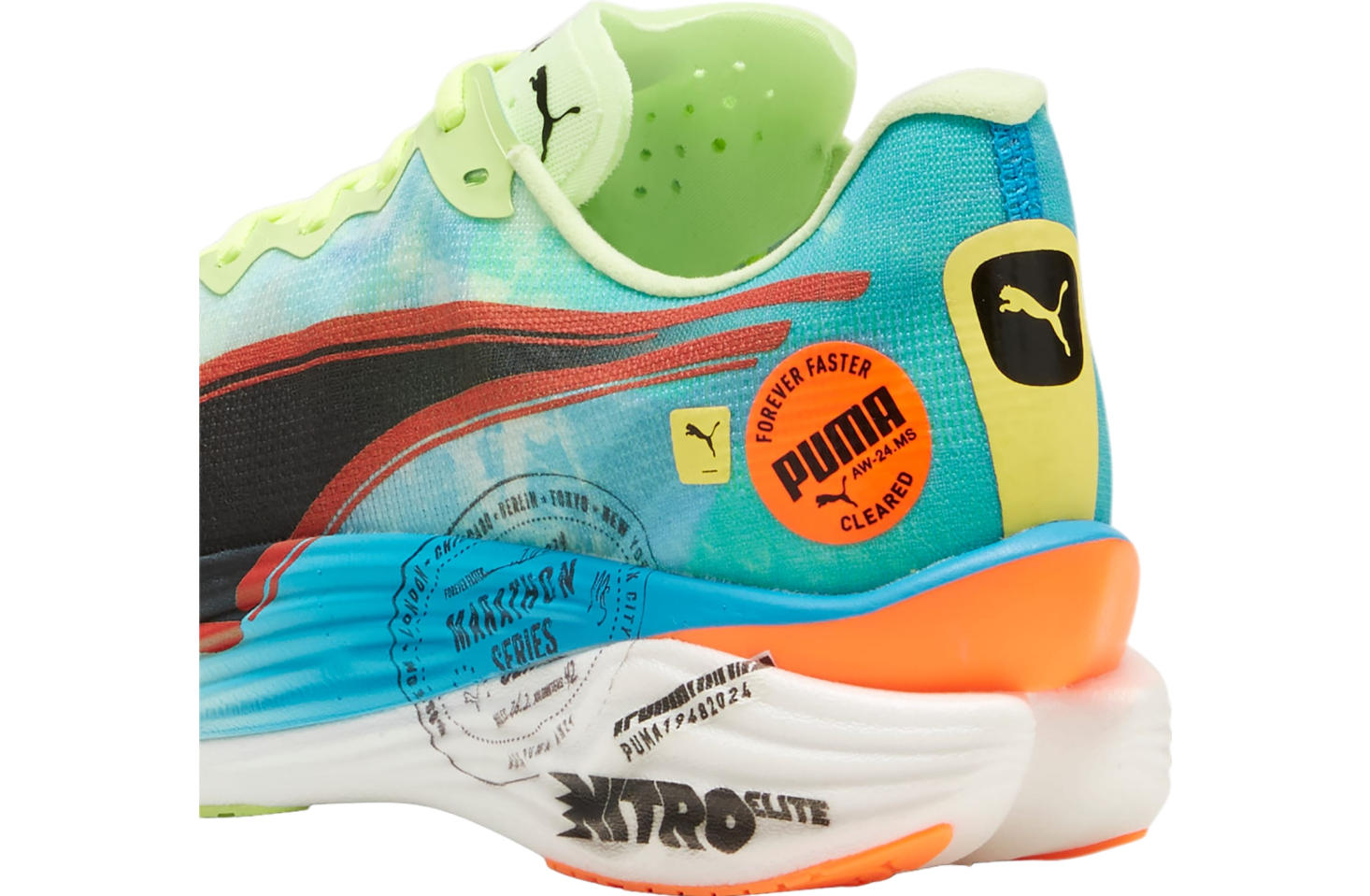 Puma Deviate Nitro Elite 3 Marathon Series Nitro Blue / Fizzy Apple