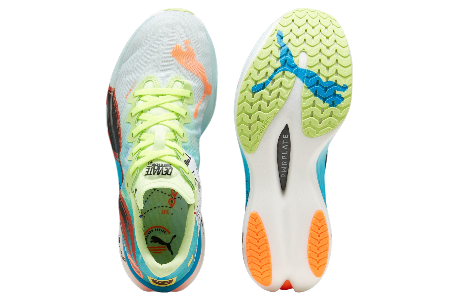 Puma Deviate Nitro Elite 3 Marathon Series Nitro Blue / Fizzy Apple