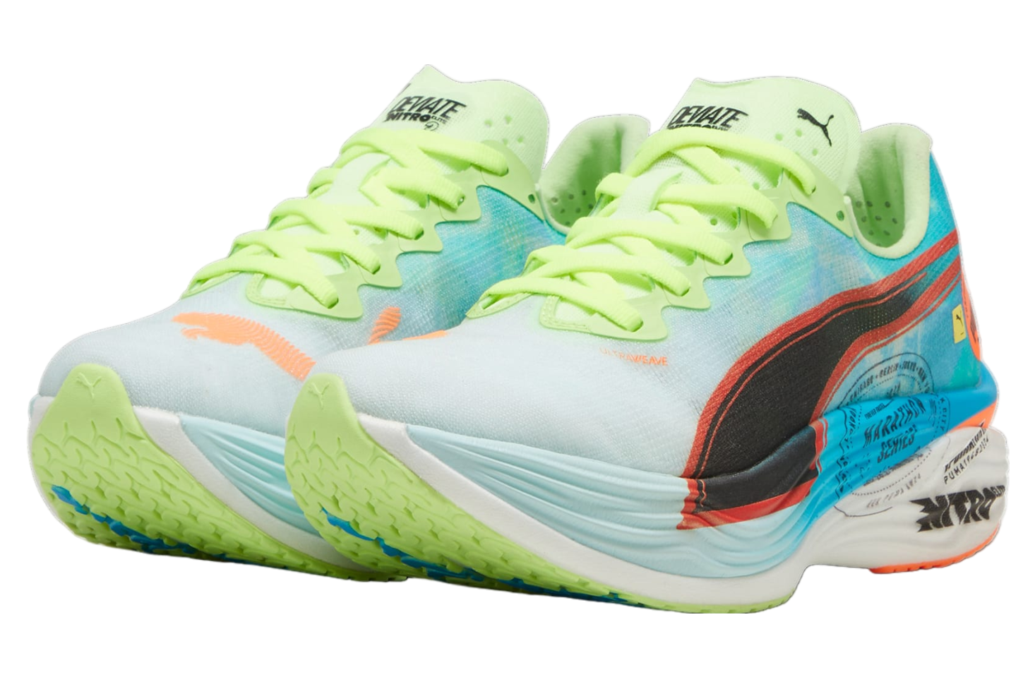 Puma Deviate Nitro Elite 3 Marathon Series WMNS Nitro Blue / Fizzy Apple