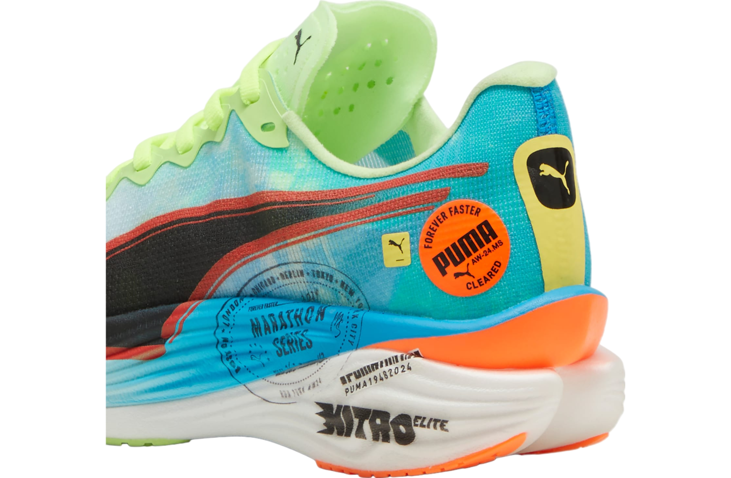 Puma Deviate Nitro Elite 3 Marathon Series WMNS Nitro Blue Fizzy Apple