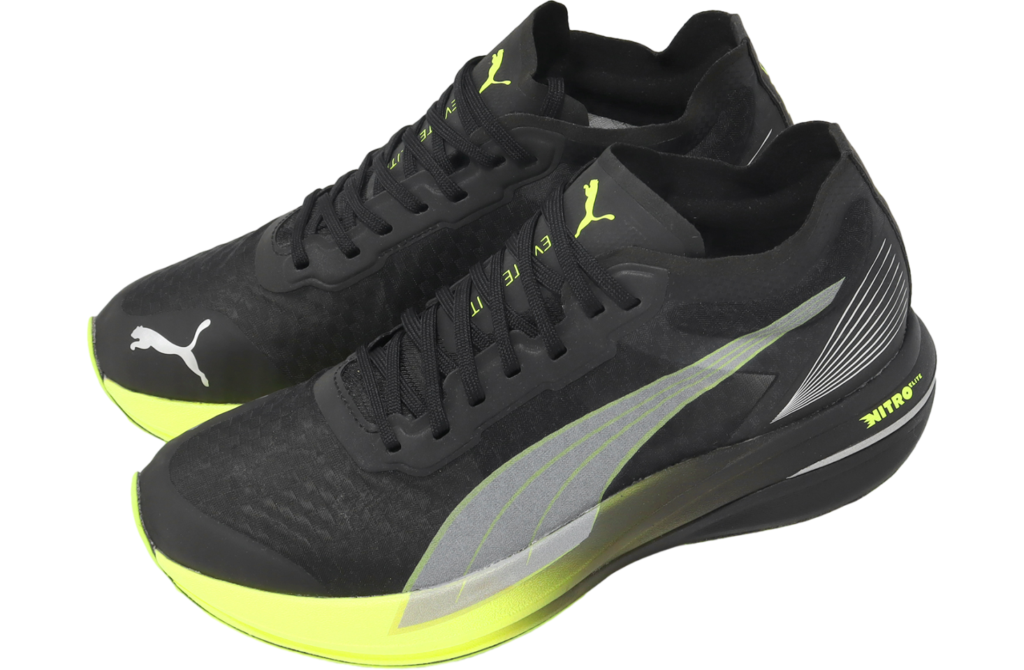 Puma Deviate Nitro Elite Carbon Black / Lime Squeeze