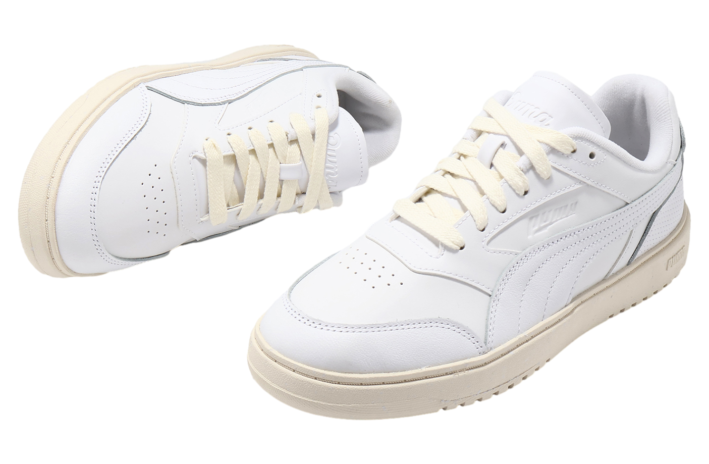 スニーカー ^PUMA^ Double Court Club 48 39539101 PUMA Doublecourt Club 48 'Warm White' 395391-01