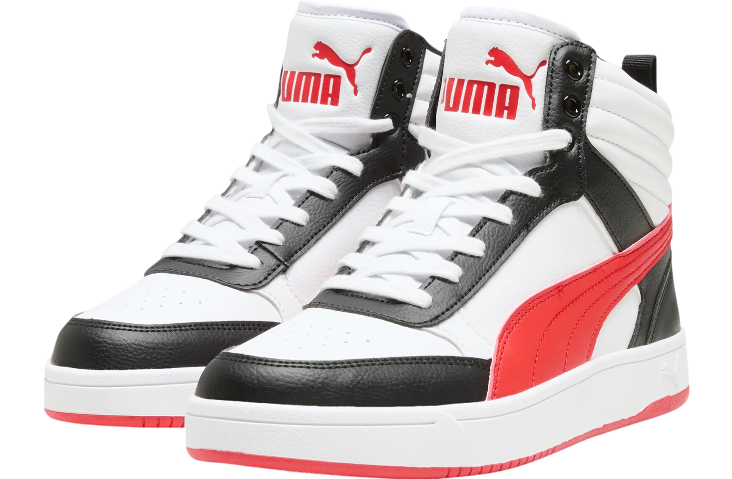 Puma Dribble Mid White / For All Time Red