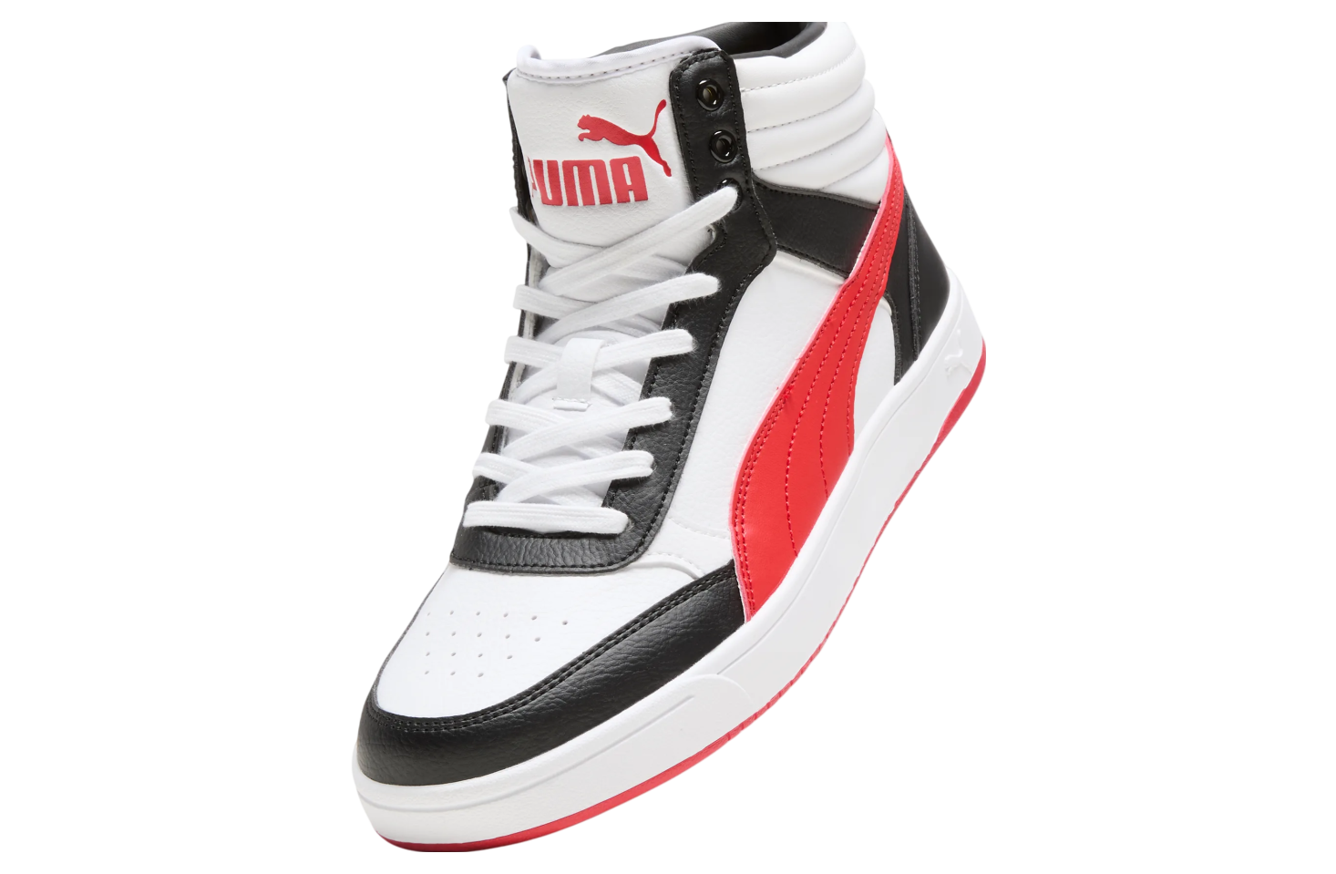 Puma Dribble Mid White / For All Time Red