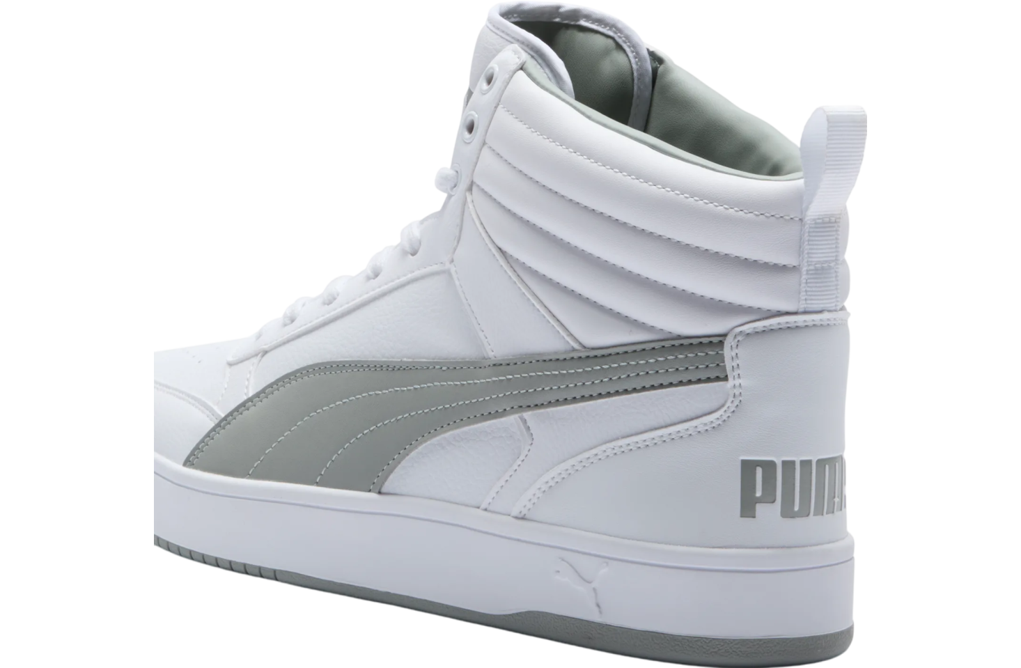 Puma Dribble Mid White / Smokey Gray