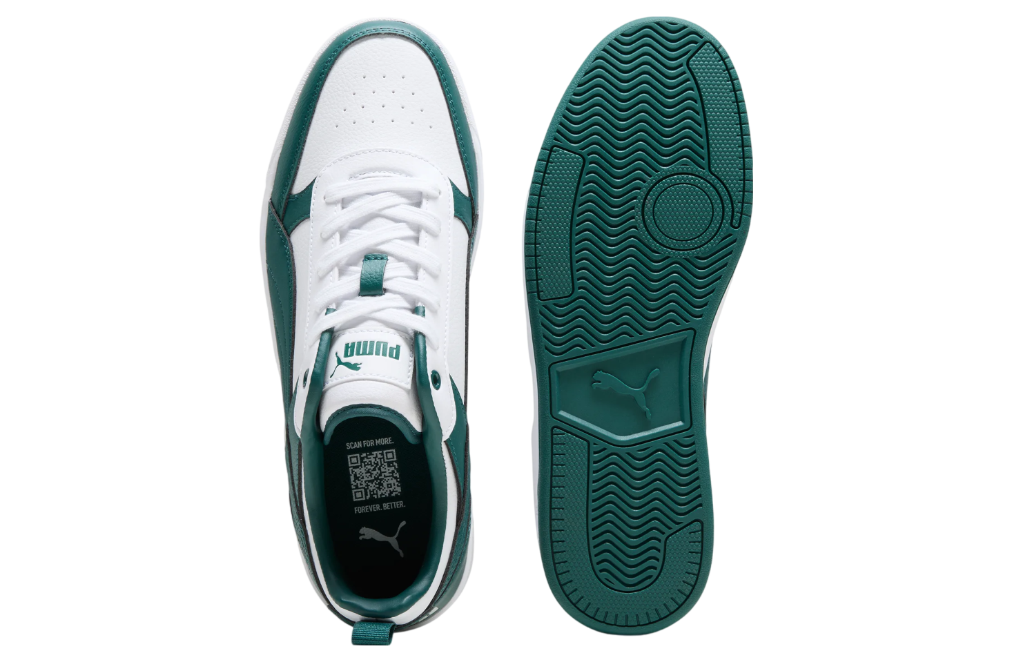 Puma Dribble White / Malachite