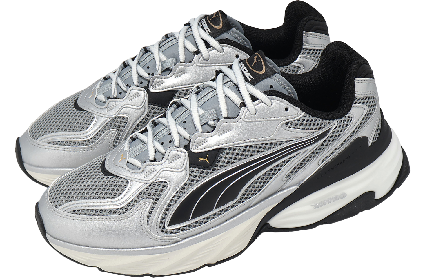 Puma Fade Nitro LS Metallic Silver / Black