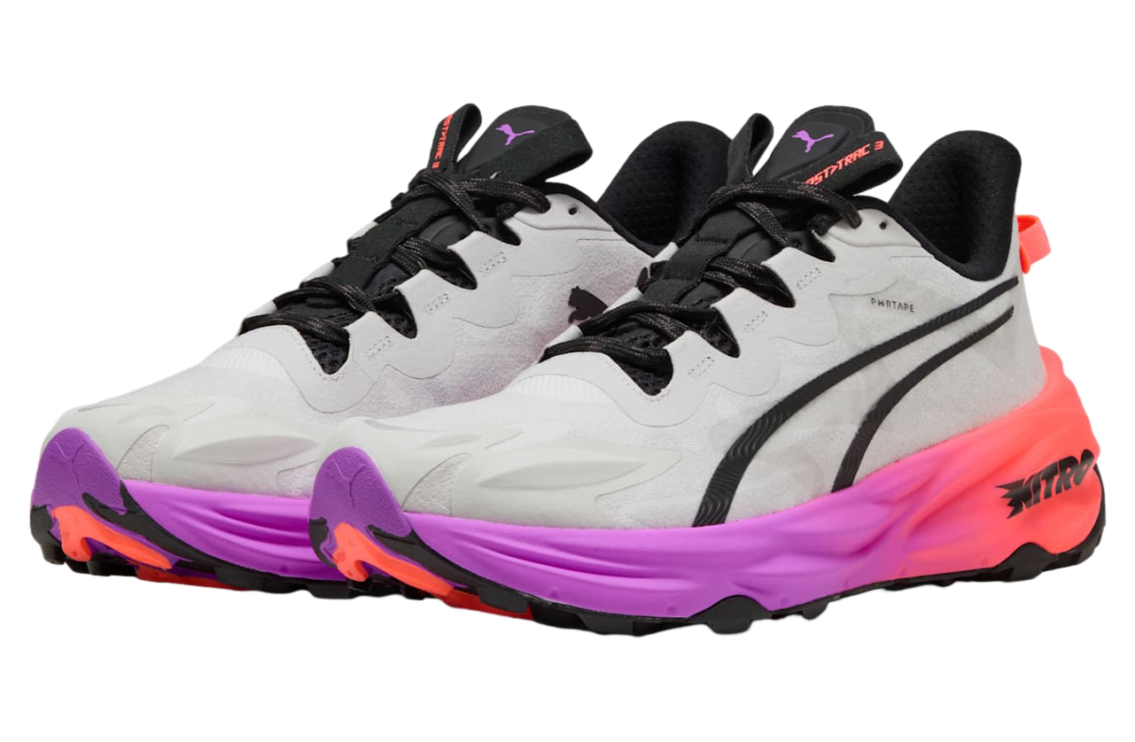 Puma Fast-Trac Nitro 3 Feather Gray / Glowred