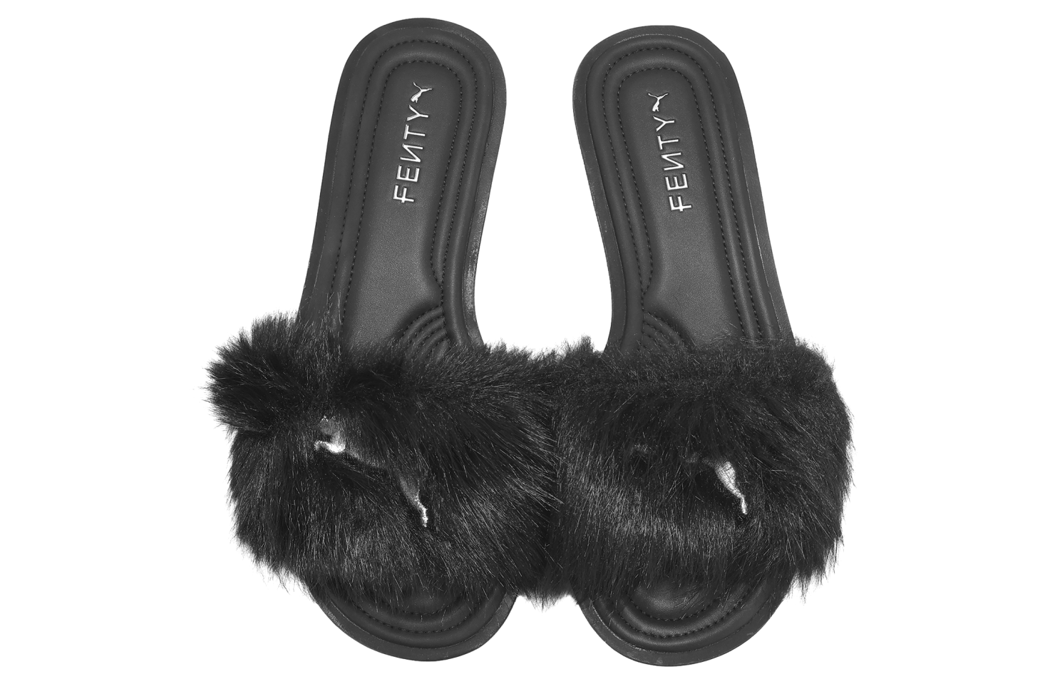 Puma Fenty Slide Chic Fur WMNS Black / Silver
