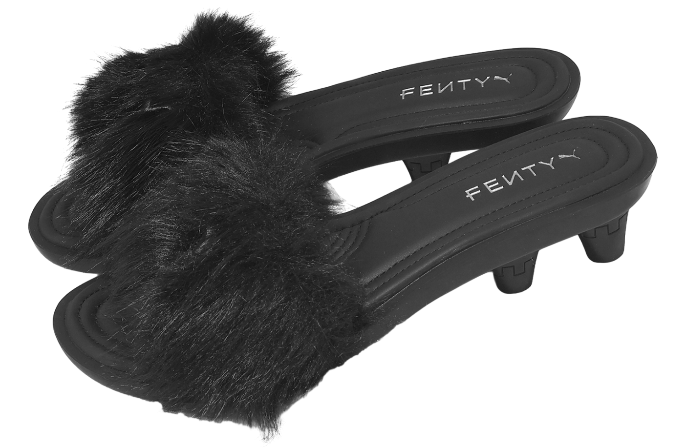 Puma Fenty Slide Chic Fur WMNS Black / Silver