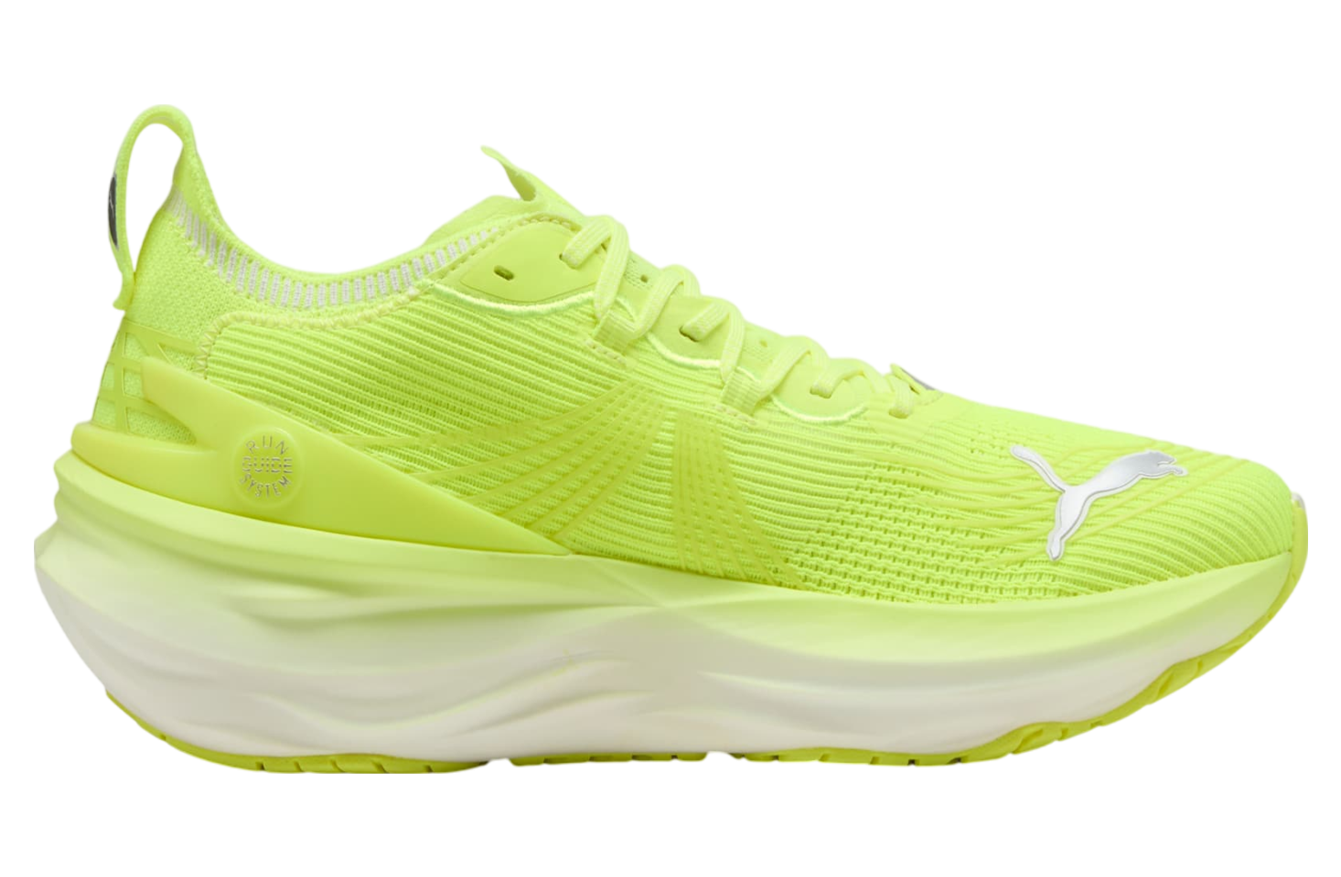【美品】DOES YELLOW RUN FOREVER? Puma Foreverrun Nitro 2 WMNS Gold Moon / White - Jul 2025