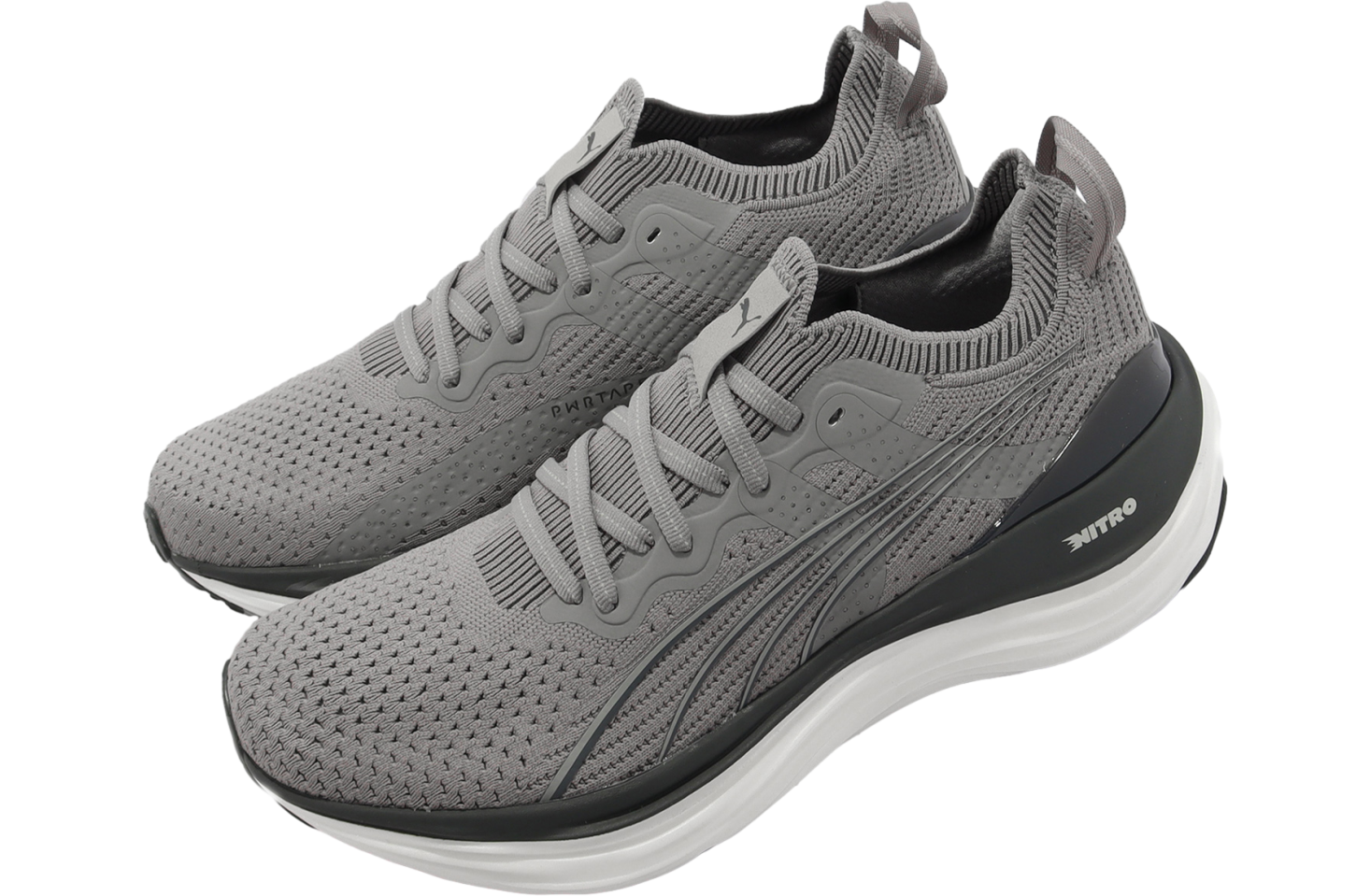 Puma ForeverRun Nitro Knit Concrete Gray / Flat Dark Gray