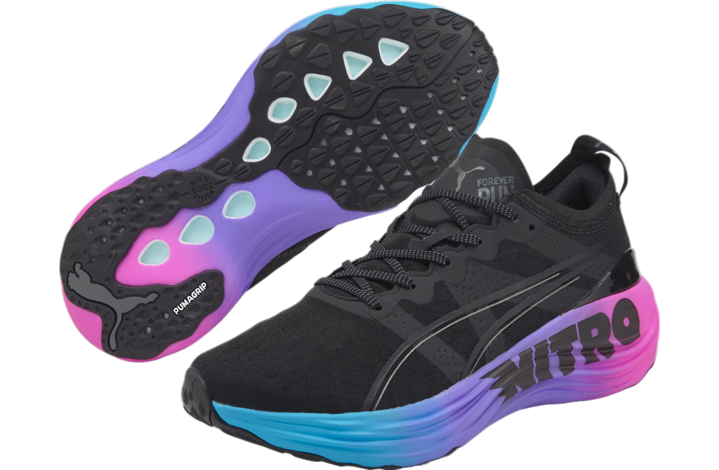 Puma Foreverrun Nitro Sunset Black / Luminous Blue