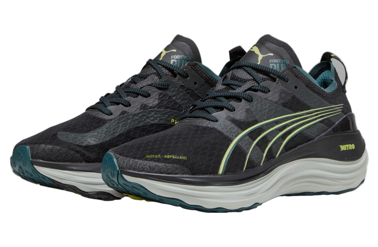 Puma Foreverrun Nitro Wtr Black / Malachite