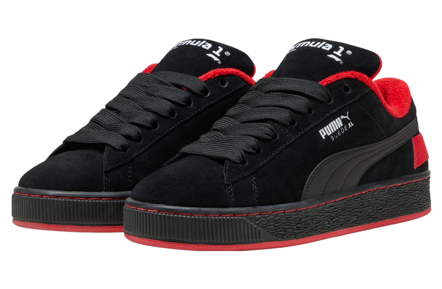 Puma Formula 1 75 Years Suede Xl Black / Pop Red