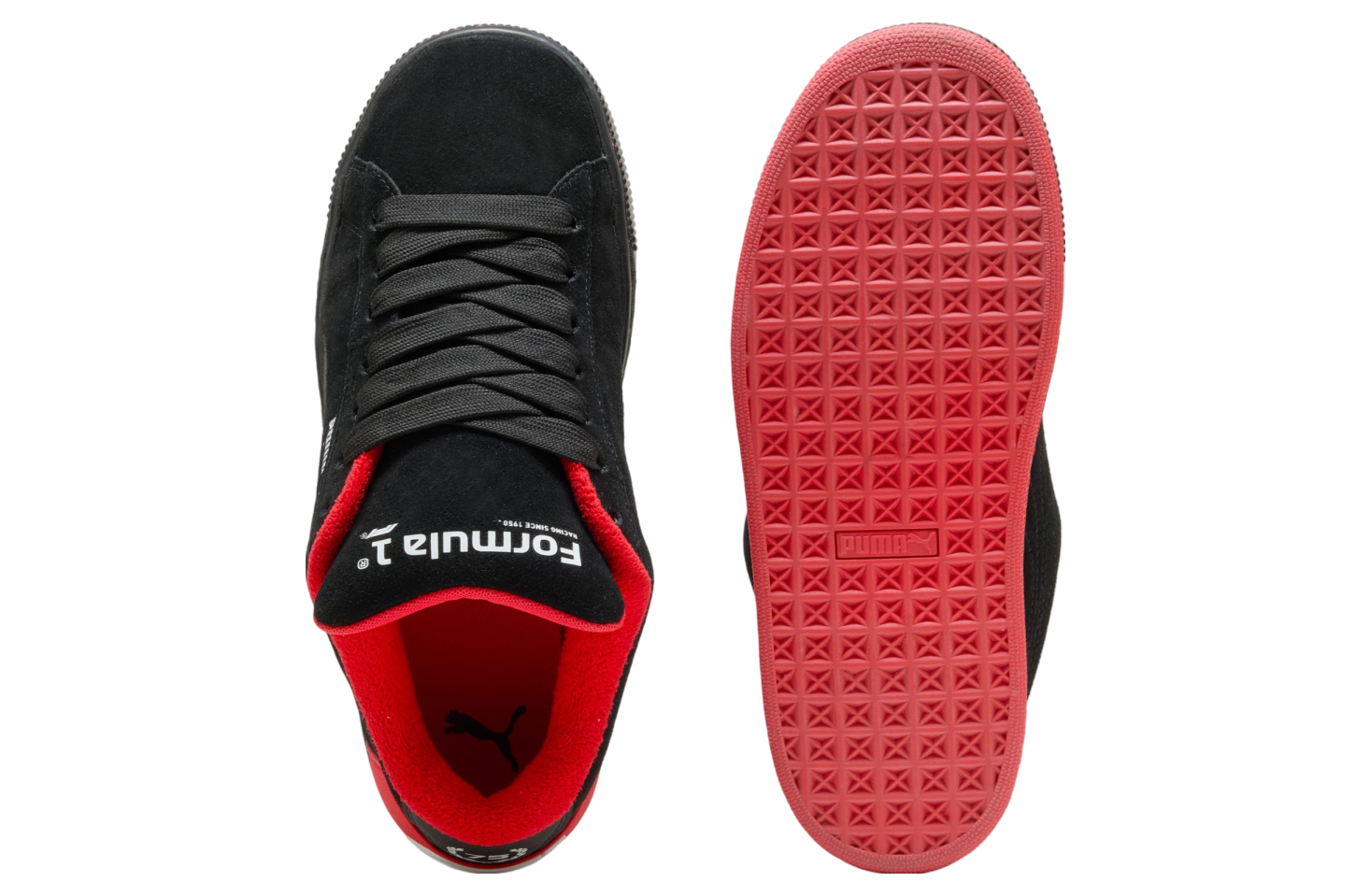 Puma Formula 1 75 Years Suede Xl Black / Pop Red