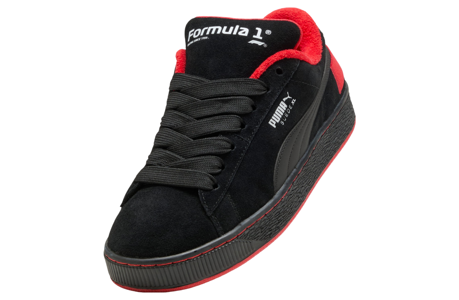 Puma Formula 1 75 Years Suede Xl Black / Pop Red